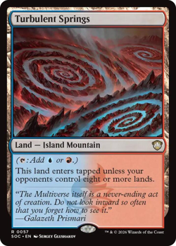 MTG Magic 1x Turbulent Springs (M/NM) Commander Secrets of Strixhaven - Image 1