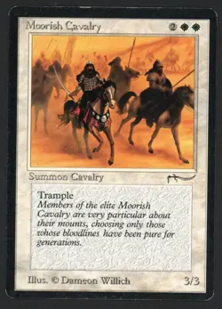 ***Moorish Cavalry Dark*** MTG Arabian Nights Magic Kid Icarus - Image 1