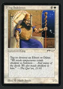 ***King Suleiman*** MTG Arabian Nights Magic Kid Icarus - Image 1