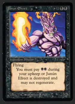 ***Junun Efreet*** MTG Arabian Nights Magic Kid Icarus - Image 1