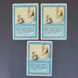 MTG Magic the Gathering Mahamoti Djinn Revised Edition x3 HP Heavy Play - Image 1