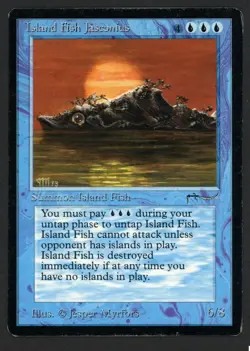 ***Island Fish Jasconius*** MTG Arabian Nights Magic Kid Icarus - Image 1