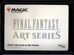 Cloud's Limit Break - 23 - Gold Signature - Art Card - FIN - NM - MTG - Image 2
