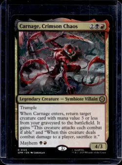 2025 Magic MTG Marvel's Spider-Man Carnage Crimson Chaos Foil Rare #0125 - Image 1