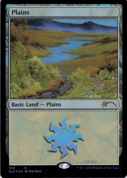 Plains - Foil - Secret Lair Bob Ross Lands - 100 NM - Image 2