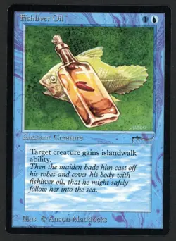 ***Fishliver Oil*** MTG Arabian Nights Magic Kid Icarus - Image 1