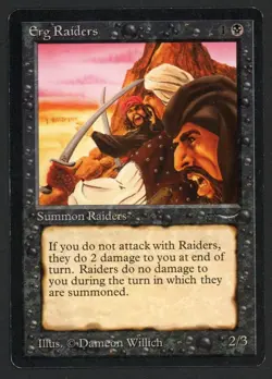 ***Erg Raiders Dark*** MTG Arabian Nights Magic Kid Icarus - Image 1