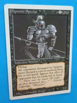 Magic the Gathering MTG Revised HYPNOTIC SPECTER LP/MP U 1994 Vintage - Image 2