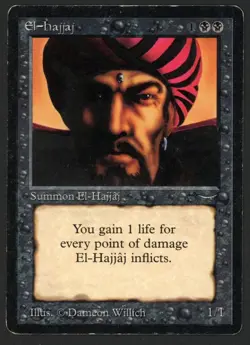 ***El-Hajjaj*** MTG Arabian Nights Magic Kid Icarus - Image 1