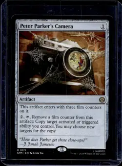 2025 Magic MTG Marvel's Spider-Man Peter Parker's Camera Foil Rare #0171 - Image 1