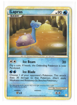 Lapras 24/123 Rare HeartGold & SoulSilver Pokemon MP - Image 1