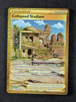 2022 Pokemon COLLAPSED STADIUM #215/196 Sword & Shield Lost Origin Full Art ENG - Image 1