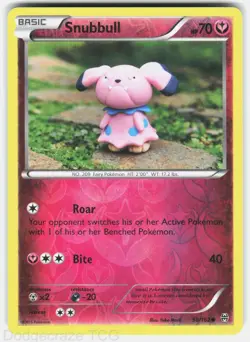 Snubbull 98/162 Common BREAKthrough Pokemon Reverse Holo NM - Image 1