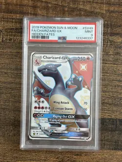 2019 Pokemon Hidden Fates - Full Art CHARIZARD GX - #SV49 - PSA MINT 9 - - Image 5