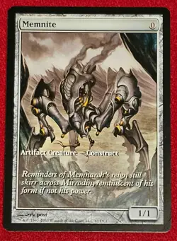 MEMNITE, MAGIC THE GATHERING DCI PROMO NEAR MINT MTG - Image 1