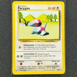 Porygon - 39/102 - Uncommon - Base Set - Pokemon Card - NM/M - Image 1