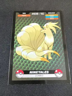 Pokemon 2024 Crealaser Database Set Peru Ninetails 038 US Seller - Image 1