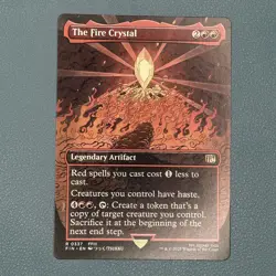 The Fire Crystal (Borderless) FINAL FANTASY MTG - Image 1
