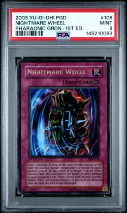 PGD-106 PHARAONIC GUARDIAN NIGHTMARE WHEEL PSA 9 1ST EDITION - 2003 YU-GI-OH! - Image 1
