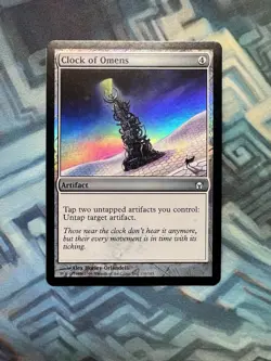 MTG Foil Clock of Omens EX/LP+ Fifth Dawn - Image 1