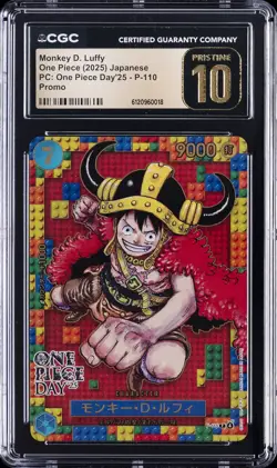 2025 ONE PIECE JAPANESE ONE PIECE DAY '25 MONKEY D. LUFFY CGC 10 PRISTINE - Image 1