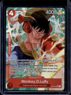 2025 One Piece Legacy of the Master Monkey.D.Luffy Alternate Art #OP12-015 - Image 1