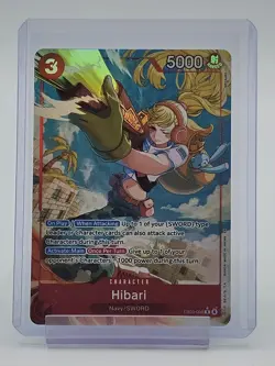 HIBARI ONE PIECE CARD GAME EB03-008 NAVY/SWORD CHARACTER ALT ART RARE HOLO Q3205 - Image 1
