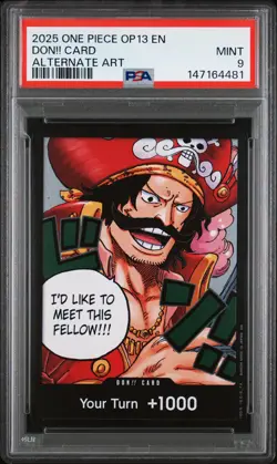 2025 ONE PIECE OP13-CARRYING ON HIS WILL ALTERNATE ART DON!! CARD PSA 9 - Image 1