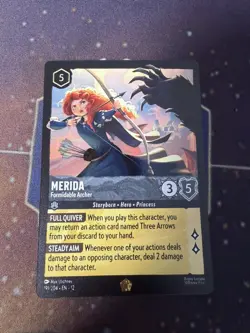 Disney Lorcana NEW wilds unknown LEGENDARY Merida - Formidable Archer 191/204 - Image 1
