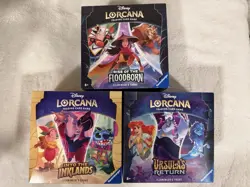 Disney Lorcana Floodborn, Inkland & Ursula’s Illumineer’s Troves New Sealed - Image 1