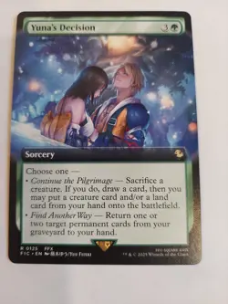 Yuna's Decision (Extended Art) 0125 (R) MTG Commander Final Fantasy (FIC) (EN) - Image 1
