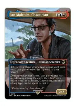 MTG | Ian Malcolm, Chaotician | SHOWCASE #0013 | JURASSIC WORLD | NM | ENGLISH - Image 1