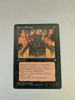 Ice Age Magic: The Gathering Burnt Offering MTG - Image 1