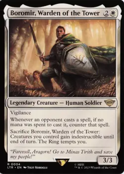 Boromir, Warden of the Tower, #4, LTR , Reg, R - NM - Image 1