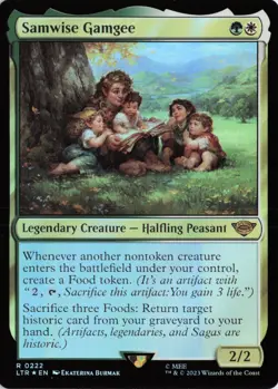 Samwise Gamgee, #222, LTR, Foil, R - NM - Image 1