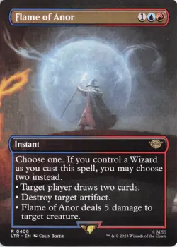 Flame of Anor (Borderless), #406, LTR , Reg, R - NM - Image 1