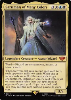 Saruman of Many Colors, #223, LTR , Reg, M - NM - Image 1