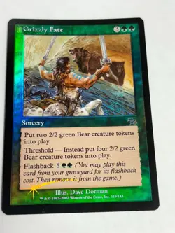 Judgment MTG FOIL Grizzly Fate Magic MTG Free Shipping! - Image 2