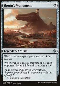 1x MTG Bontu's Monument - Amonkhet (AKH) #225 - Magic the Gathering - Image 1