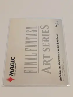 Art Series Hydaelyn, the Mothercrystal GOLD STAMPED: Final Fantasy MTG (NM) - Image 2