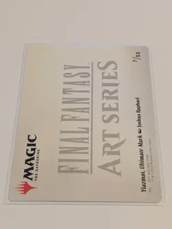 Art Series Yiazmat, Ultimate Mark GOLD STAMPED 7/53: Final Fantasy MTG (NM) - Image 2