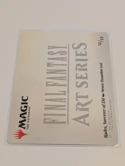 Art Series Hades, Sorcerer of Eld GOLD STAMPED 12/53: Final Fantasy MTG (NM) - Image 2
