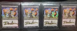 MTG 4 X FOIL SICKENING SHOAL SHADOW SIGNED BY ARTIST - Image 1