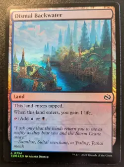 Dismal Backwater 0254 TDM Foil Land Tarkir: Dragonstorm Magic: The Gathering - Image 1