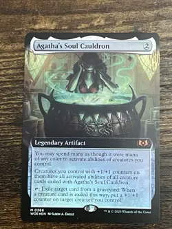 Agatha's Soul Cauldron (Extended Art) FOIL Wilds of Eldraine (WOE) - EN M 0366 - Image 1