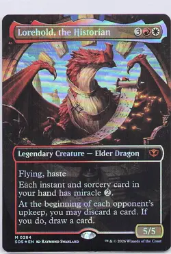Lorehold, the Historian (Borderless) Secrets of Strixhaven Foil M0284 - Image 1