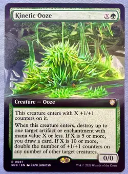 Kinetic Ooze (Extended Art) - NM - MTG Secrets of Strixhaven SOC #87 Rare - Image 1