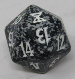 Magic the Gathering Timespiral Black Spindown Dice - Image 1