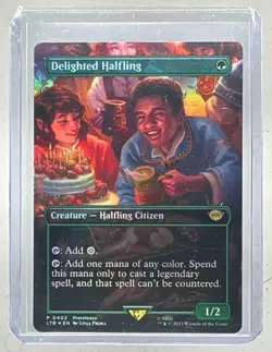 Delighted Halfling 2023 MTG Lord of the Rings Tales Middle-Earth #0402 Foil (B) - Image 1
