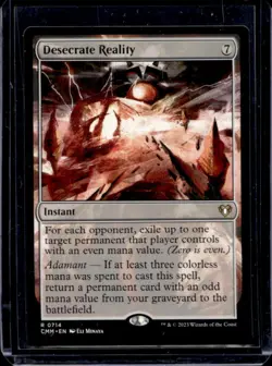 2023 Magic MTG Commander Masters Desecrate Reality #714 - Image 1